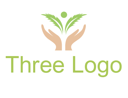 hands in leaf logo