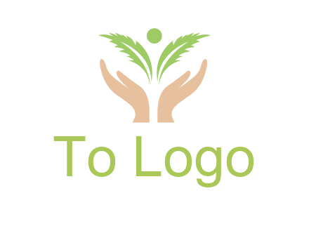 hands in leaf logo