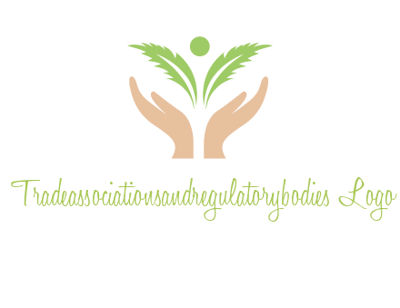 hands in leaf logo