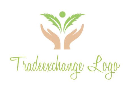 hands in leaf logo