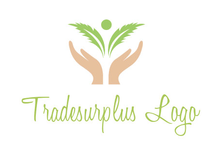 hands in leaf logo
