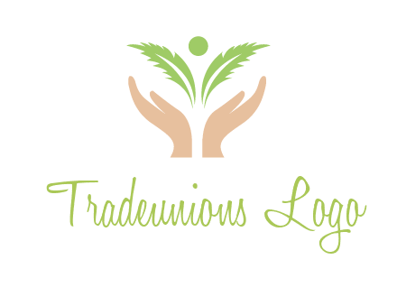 hands in leaf logo