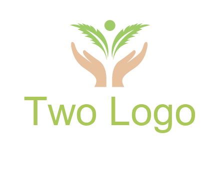 hands in leaf logo