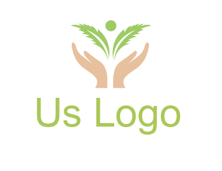 hands in leaf logo