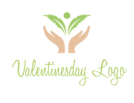 hands in leaf logo