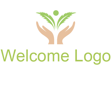 hands in leaf logo