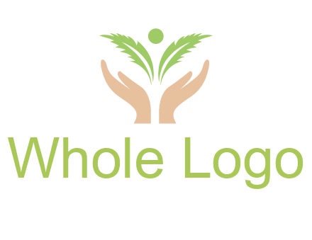 hands in leaf logo