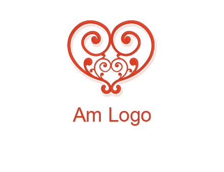 heart matchmaking logo design
