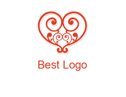 heart matchmaking logo design