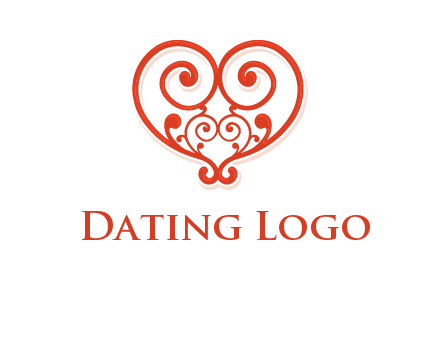 heart matchmaking logo design