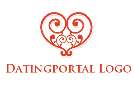 heart matchmaking logo design