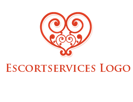 heart matchmaking logo design