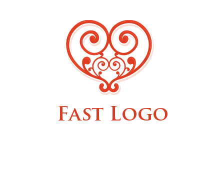 heart matchmaking logo design