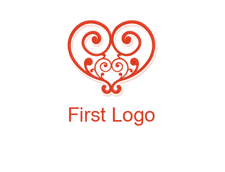 heart matchmaking logo design