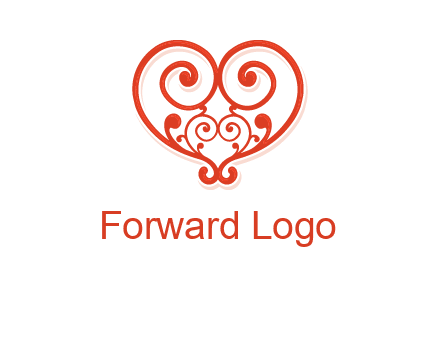 heart matchmaking logo design