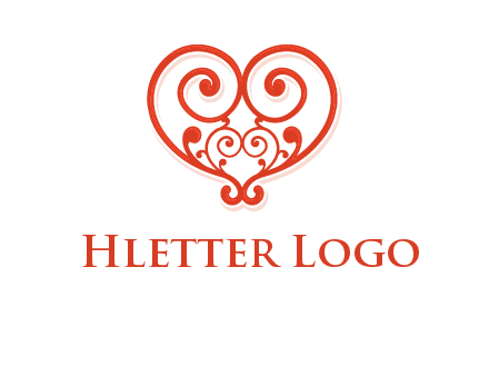 heart matchmaking logo design