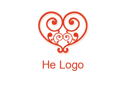 heart matchmaking logo design
