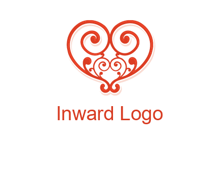 heart matchmaking logo design