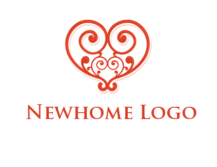 heart matchmaking logo design