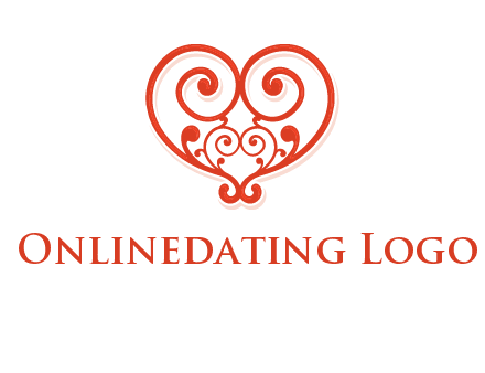 heart matchmaking logo design