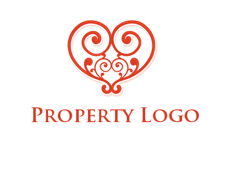 heart matchmaking logo design