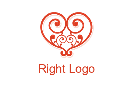 heart matchmaking logo design