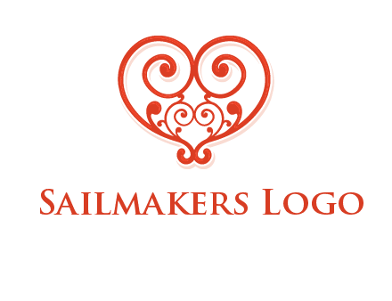 heart matchmaking logo design