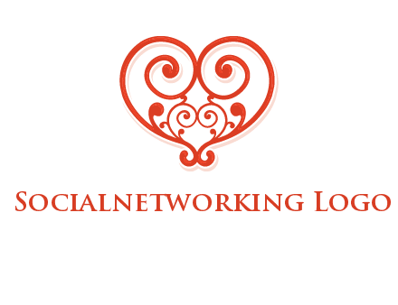 heart matchmaking logo design