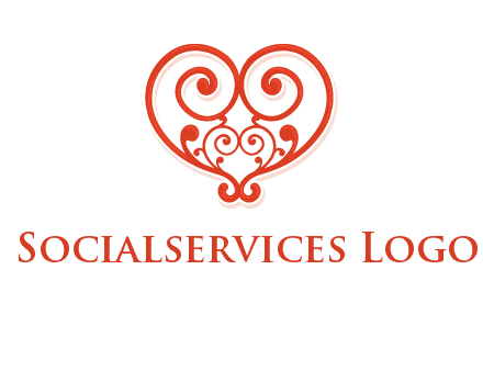 heart matchmaking logo design