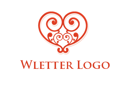 heart matchmaking logo design