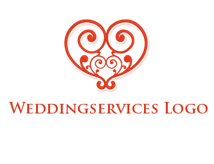 heart matchmaking logo design