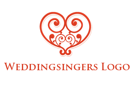 heart matchmaking logo design