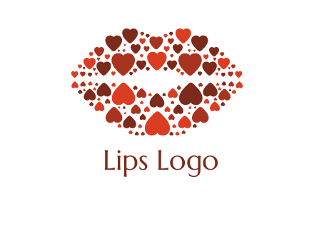 hearts on lips logo
