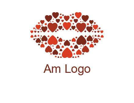 hearts on lips logo