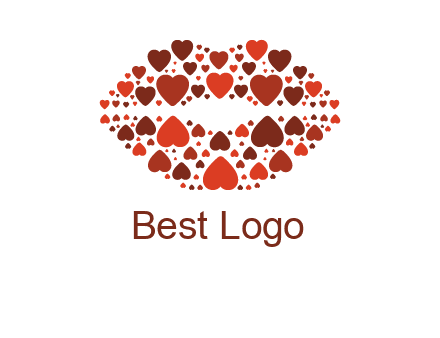 hearts on lips logo