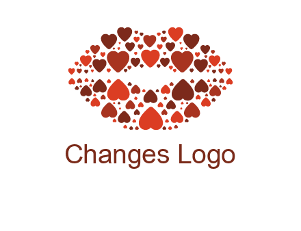 hearts on lips logo
