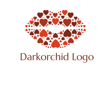 hearts on lips logo