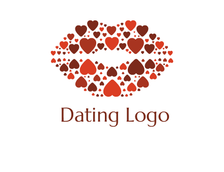 hearts on lips logo