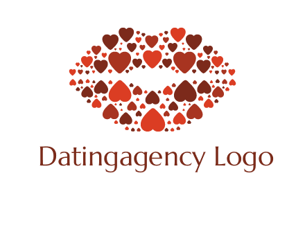 hearts on lips logo