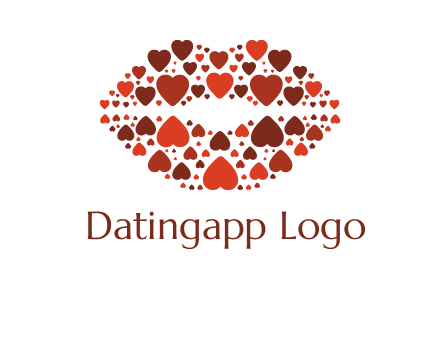 hearts on lips logo