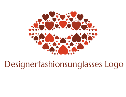 hearts on lips logo