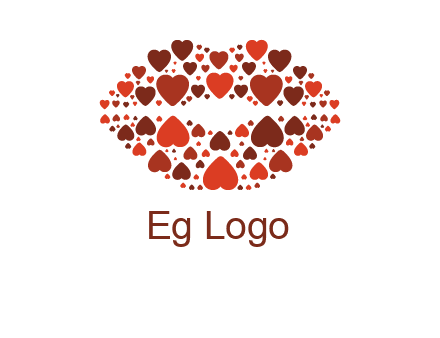 hearts on lips logo
