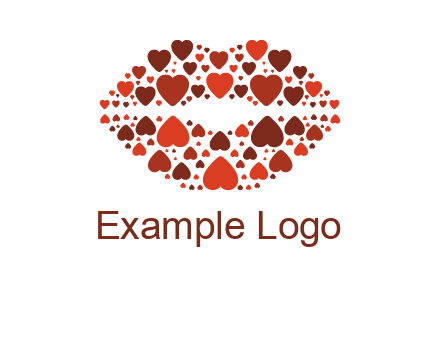 hearts on lips logo
