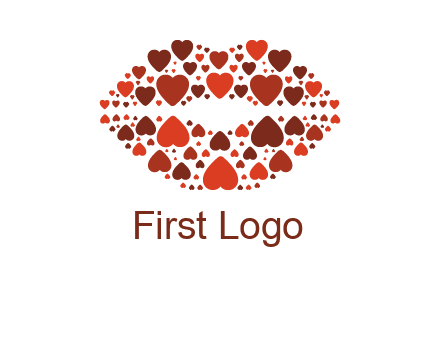 hearts on lips logo