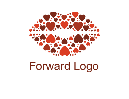 hearts on lips logo