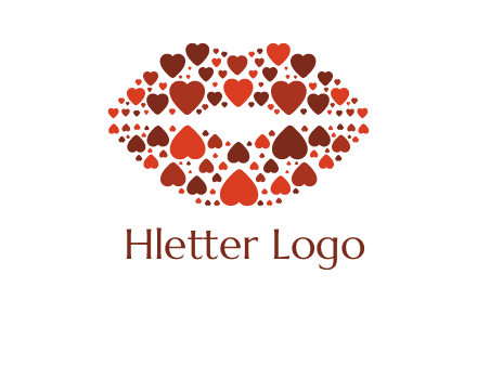 hearts on lips logo