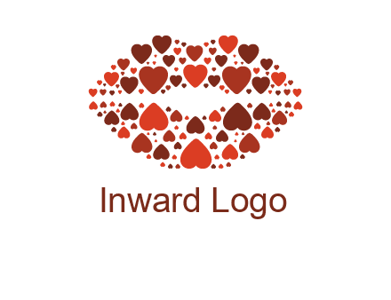 hearts on lips logo