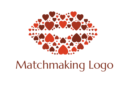 hearts on lips logo