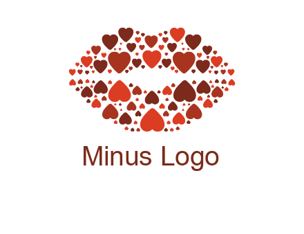 hearts on lips logo