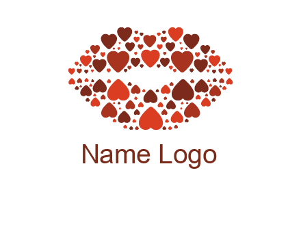 hearts on lips logo